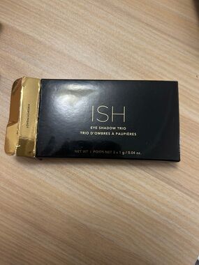 ISH Black and Gold Eye Shadow Trio Compact